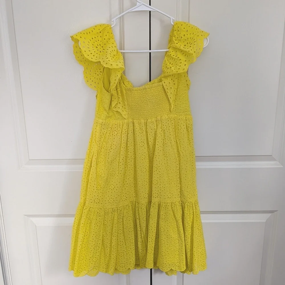 Lilly Pulitzer Asteria Dress Resort Yellow Daisy Dreams Eyelet Size 0 NWT $238 - Picture 3 of 12